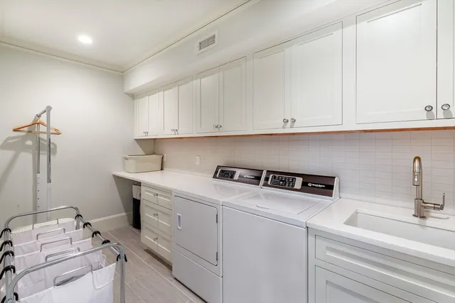 a room with storage and utility