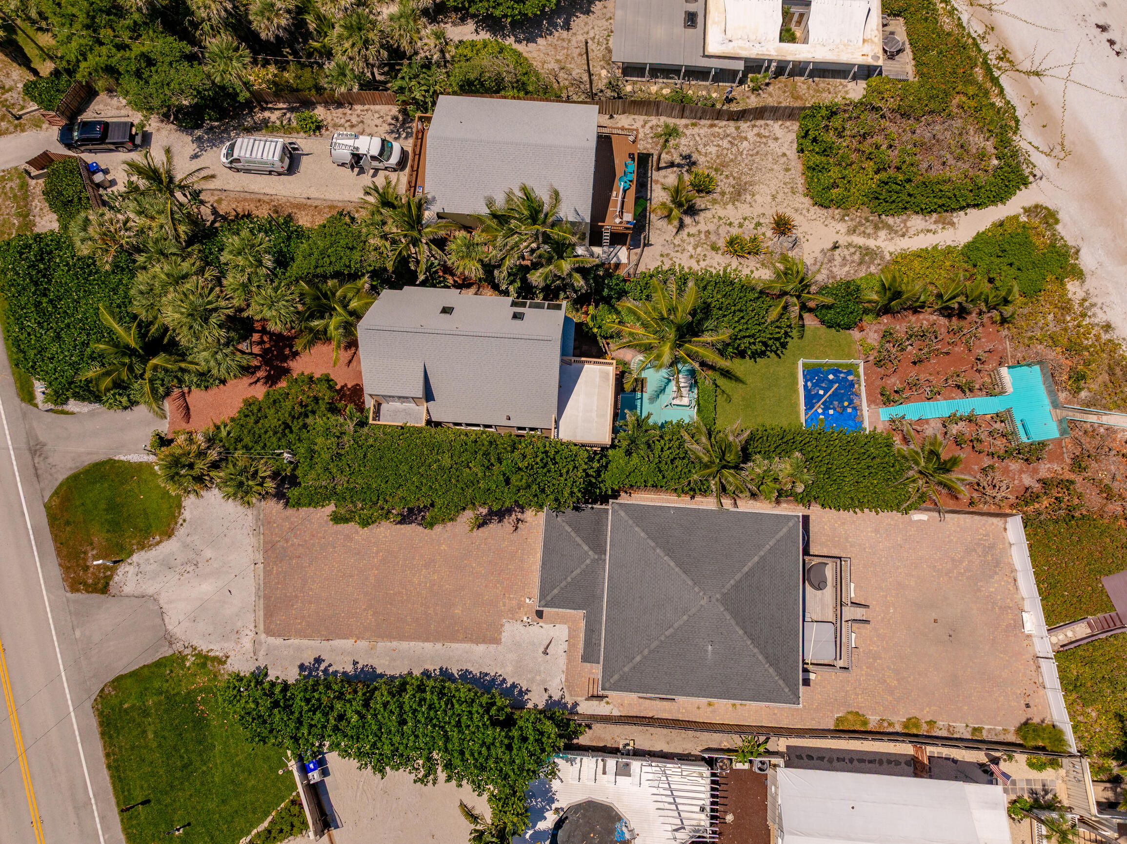12946 Florida A1A Vero Beach, FL 32963 - Photo 26 of 29 an aerial view of a house with a yard and potted plants