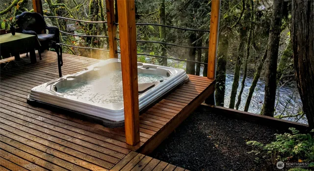 a room with furniture and a large window