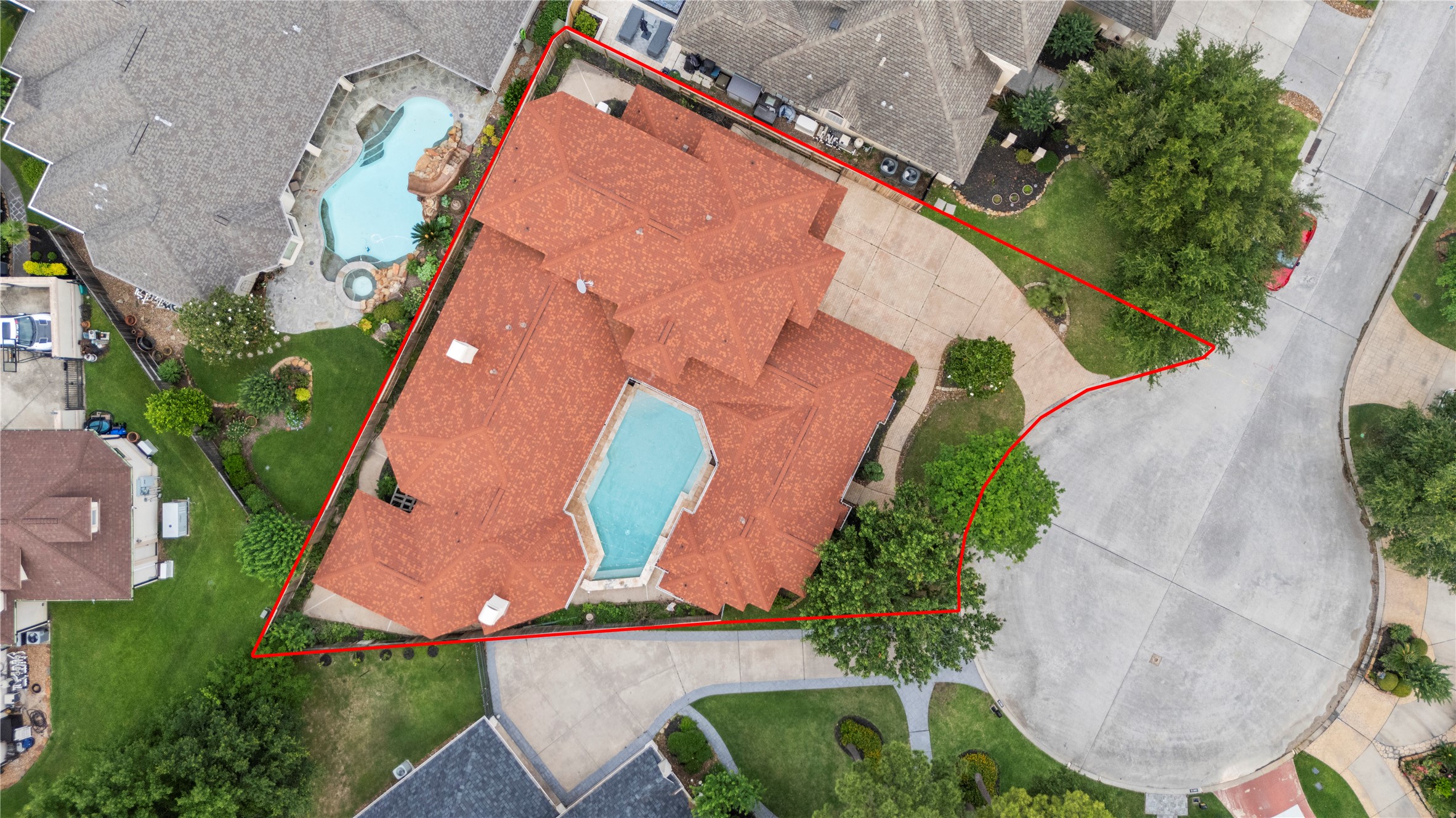 16610 Champagne Falls Court Spring, TX 77379 - Photo 4 of 45 an aerial view of house with yard