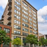 a front view of a multi story building