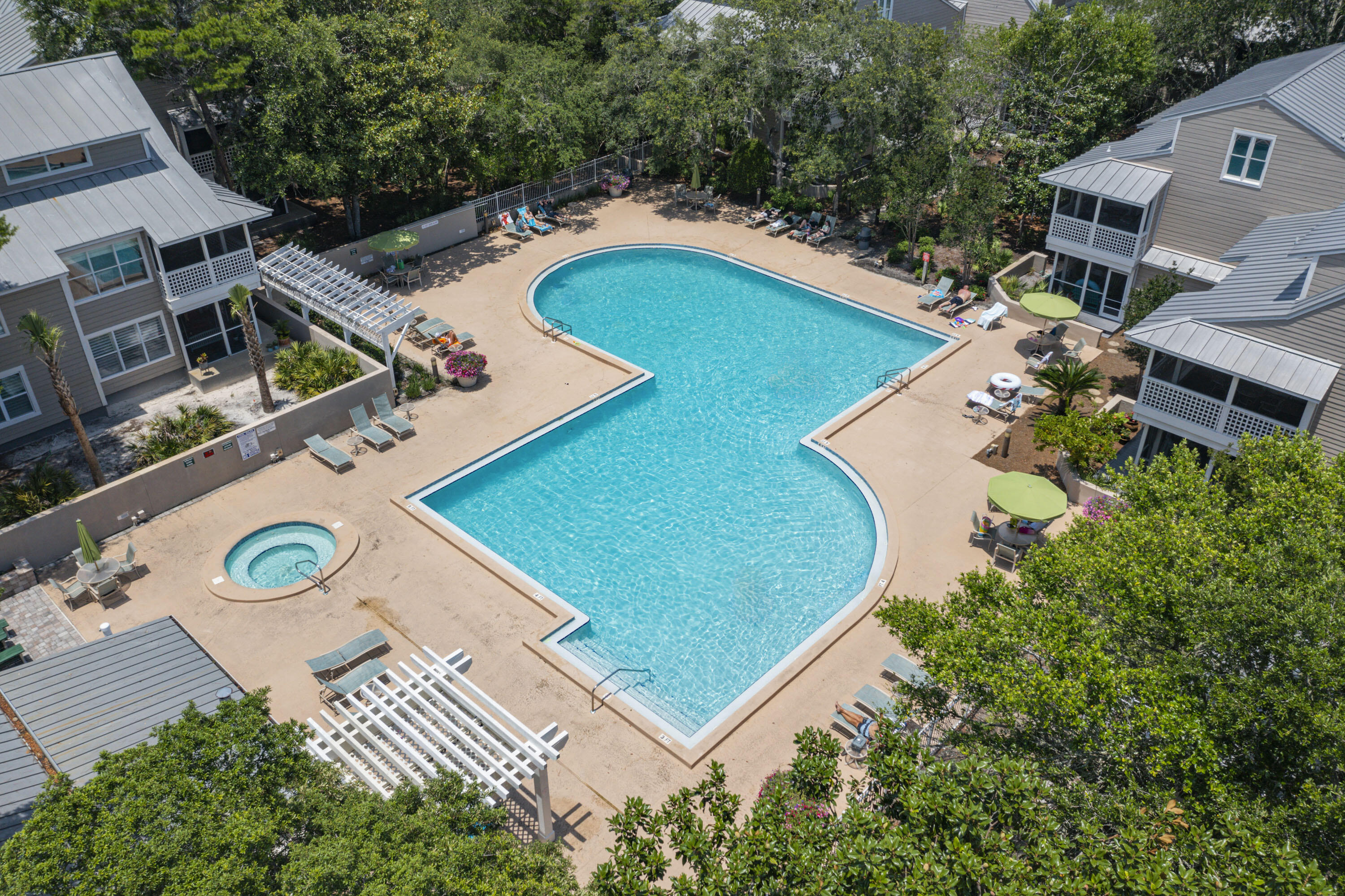 9815 Highway 98, Unit 200 Miramar Beach, FL 32550 - Photo 40 of 54 an aerial view of a house with a swimming pool