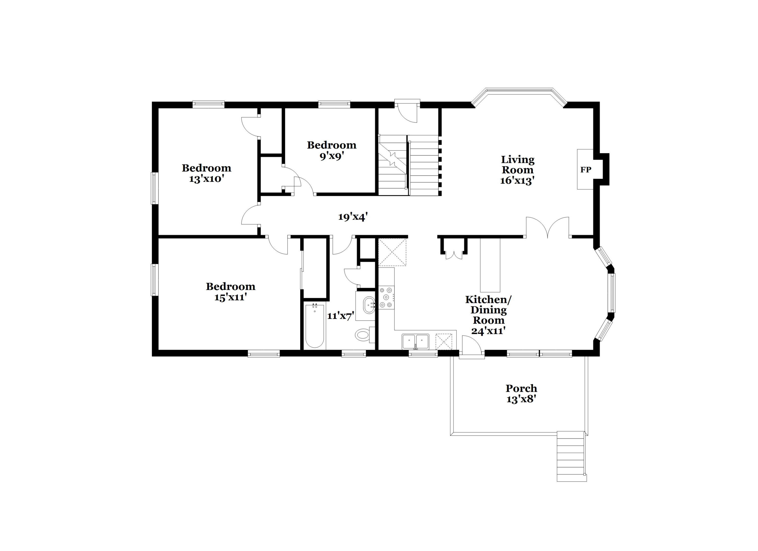 509 Center Street Raynham, MA 02767 - Photo 30 of 31 1st Floor/Floorplan