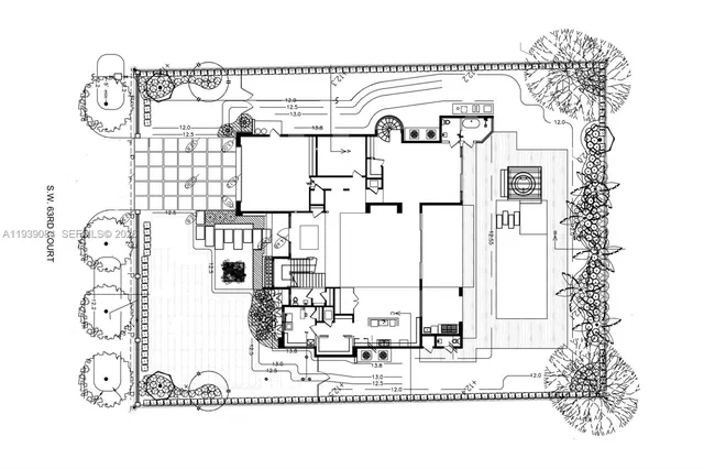 a black and white photo of a living room