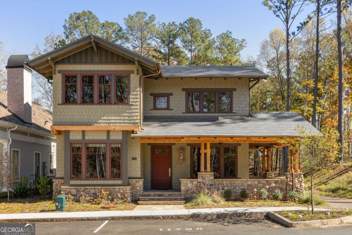 a front view of a house