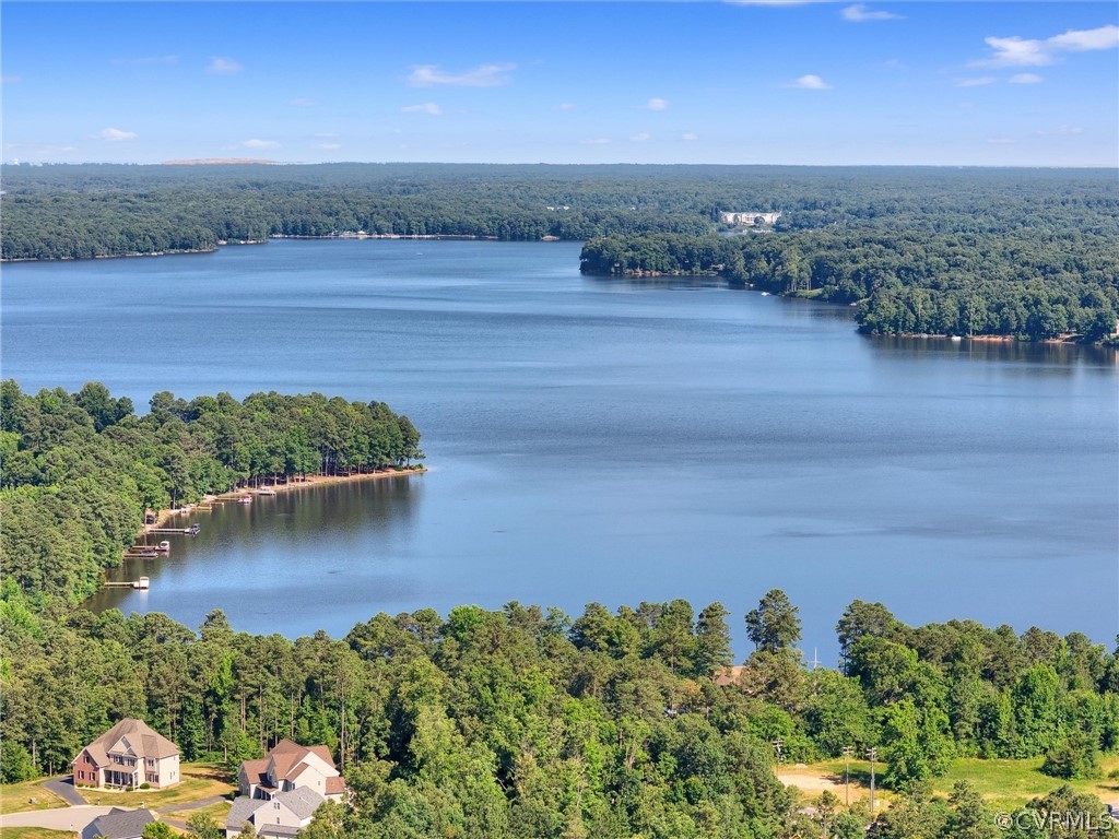 2842 Bayfront Way Midlothian, VA 23112 - Photo 49 of 50 an aerial view of a houses with outdoor space and lake view