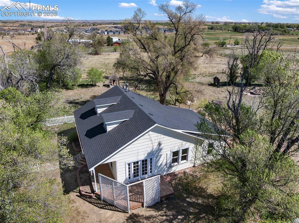 10355 Link Road Fountain, CO 80817 - Photo 6 of 45 an aerial view of house with a yard