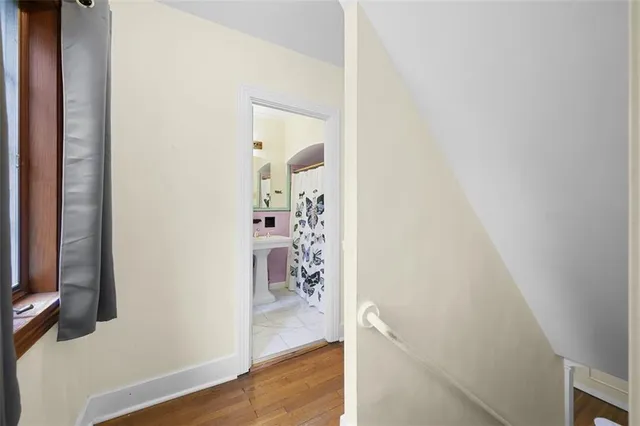 wooden floor in a gallery