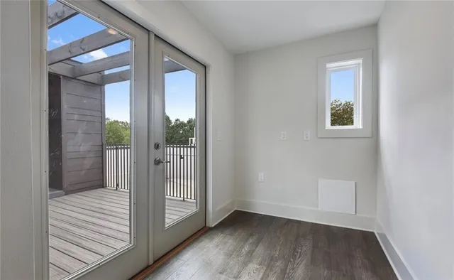 a view of an empty room