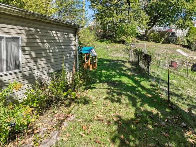 a view of backyard with garden