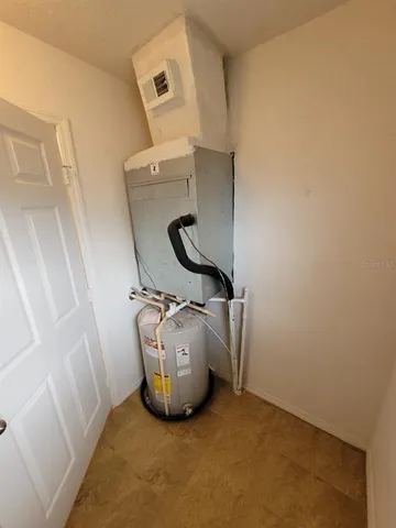 a view of water heater room