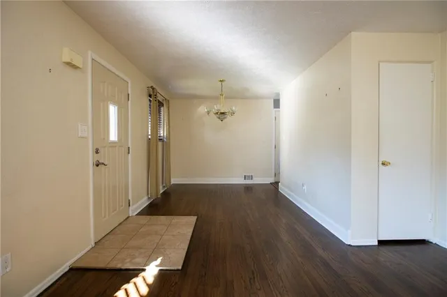 wooden floor in an empty room