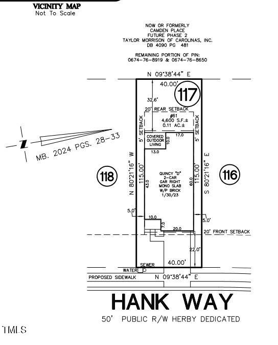 61 Hank Way Willow Spring, NC 27592 - Photo 10 of 11 plot plan