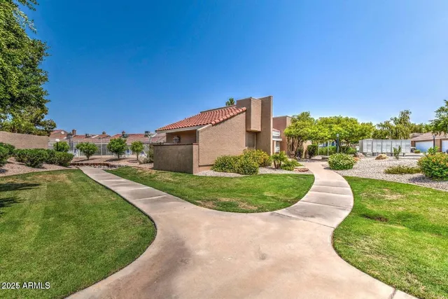a view of a swimming pool and a terrace