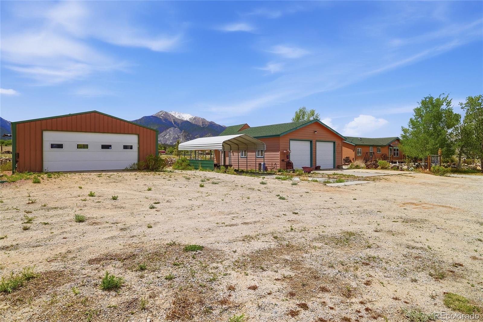 20300 Old Ranch Loop Nathrop, CO 81236 - Photo 27 of 35 a front view of a house with a yard