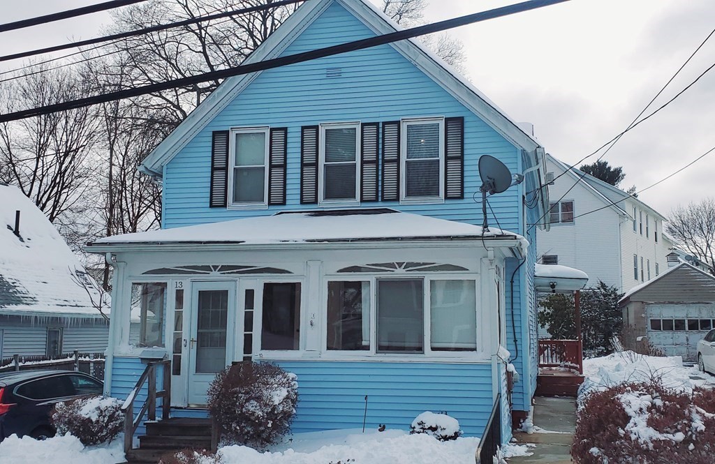 a view of a house with a patio