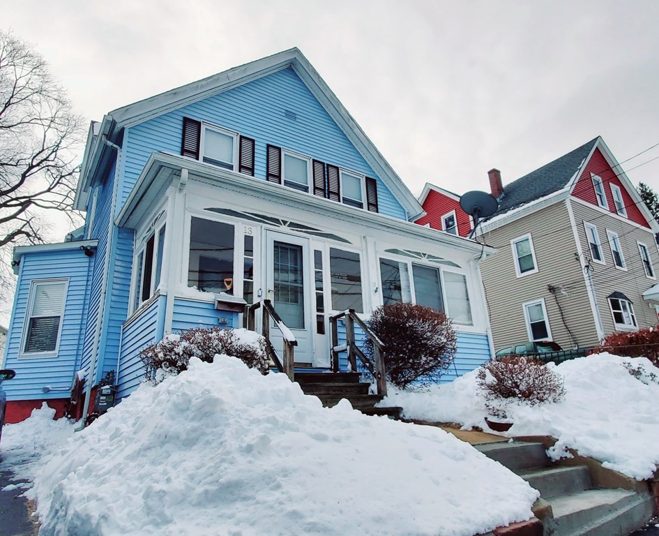 13 Whipple Street Worcester, MA 01607 - Photo 4 of 17 a front view of a house with outdoor seating