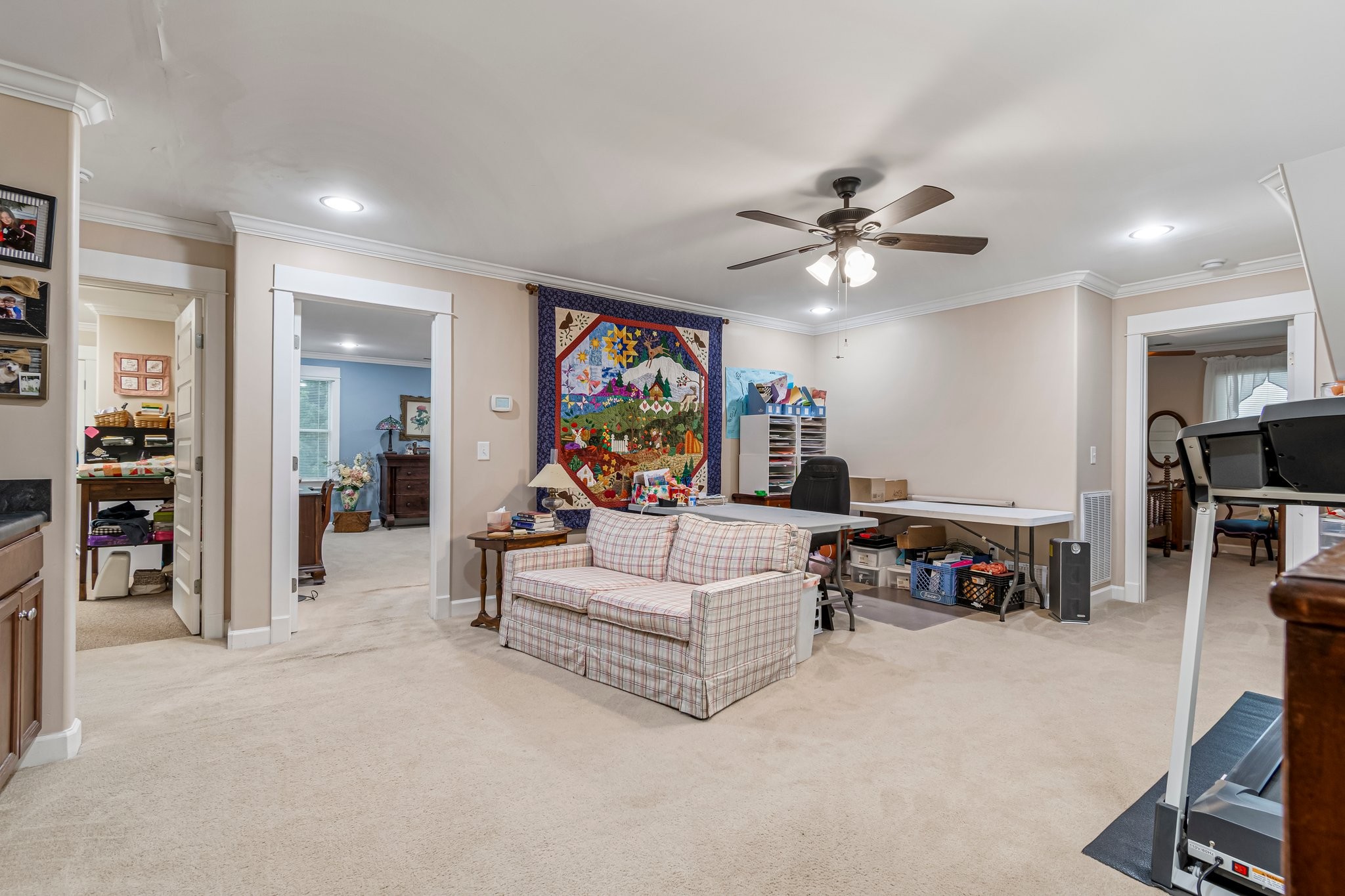 4540 Peytonsville Road Franklin, TN 37064 - Photo 71 of 84 a living room with furniture and a flat screen tv