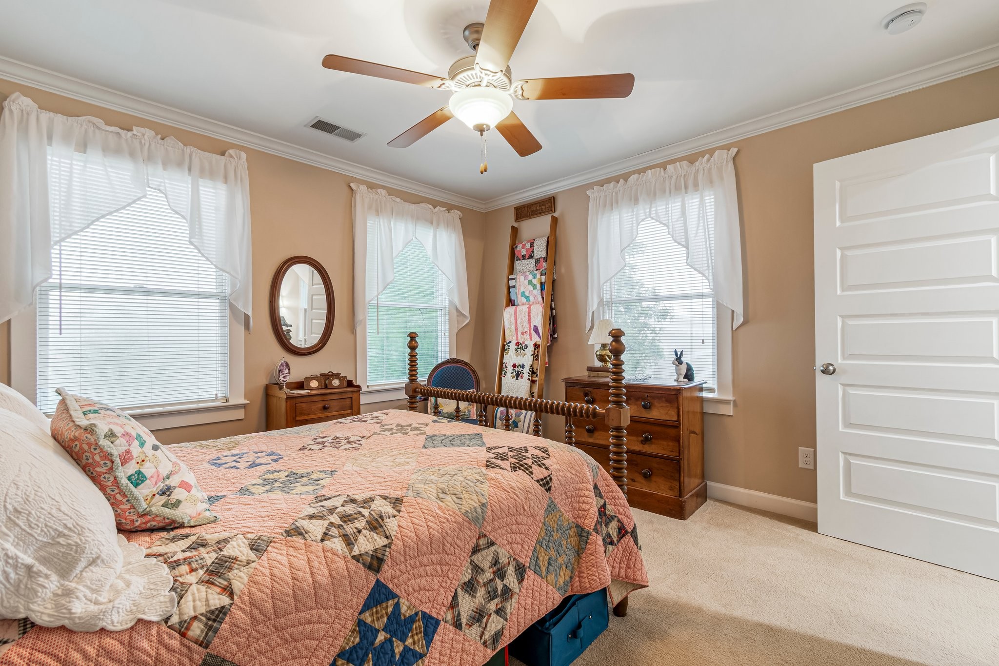 4540 Peytonsville Road Franklin, TN 37064 - Photo 75 of 84 a bedroom with a large bed and a large window