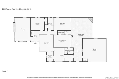 $1,550,000 | 5494 Adams Avenue, San Diego, CA 92115
