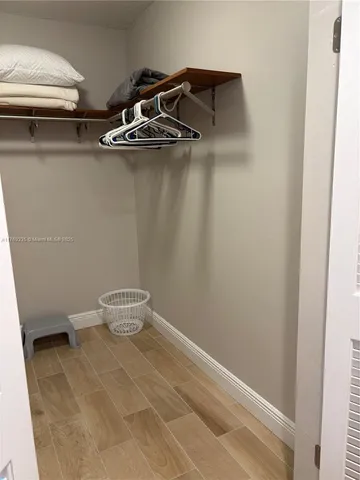 a close view of light fixtures and racks on the wall