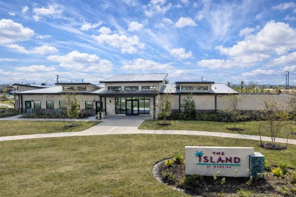 a view of a garden with flower garden