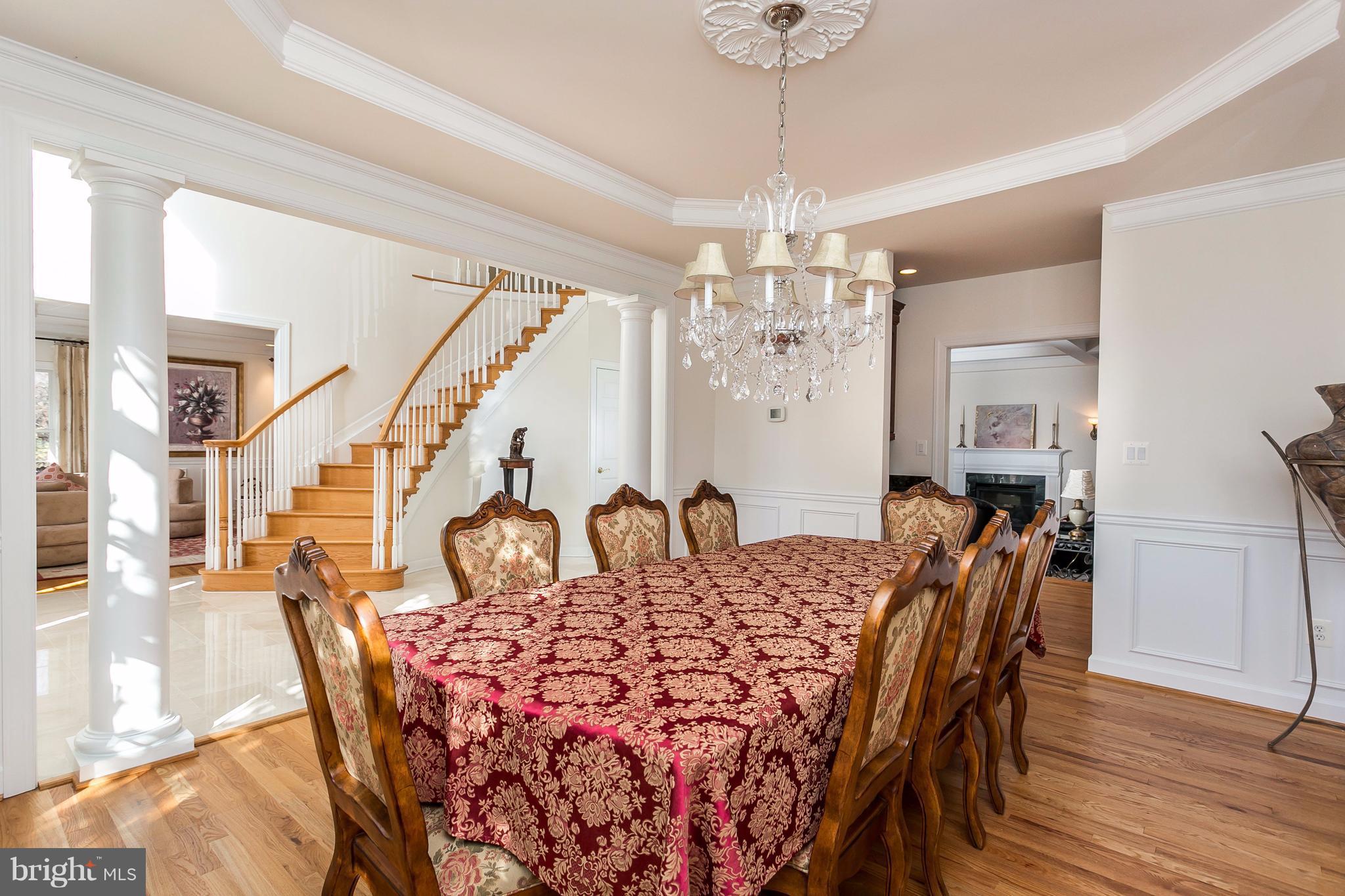 10360 Pot Spring Road Lutherville-Timonium, MD 21093 - Photo 6 of 30 TRAY CEILING,CHANDELIER, HARD WOODS, MOLDINGS