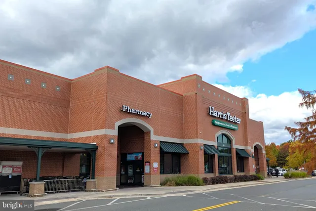 a front view of a building with street
