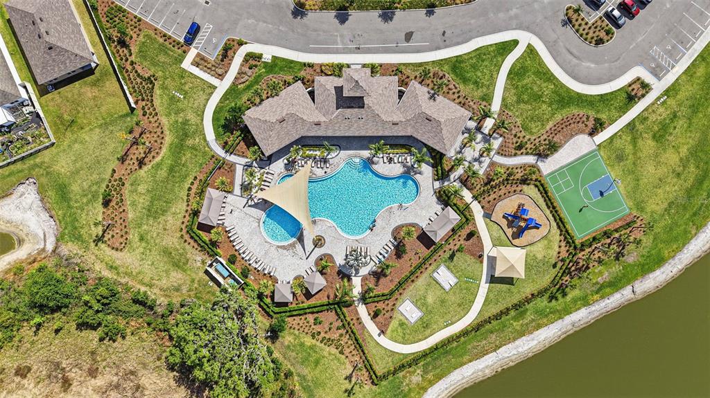 2959 Common Fig Run Wesley Chapel, FL 33543 - Photo 33 of 36 an aerial view of a swimming pool