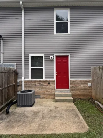 a view of outdoor space and garage