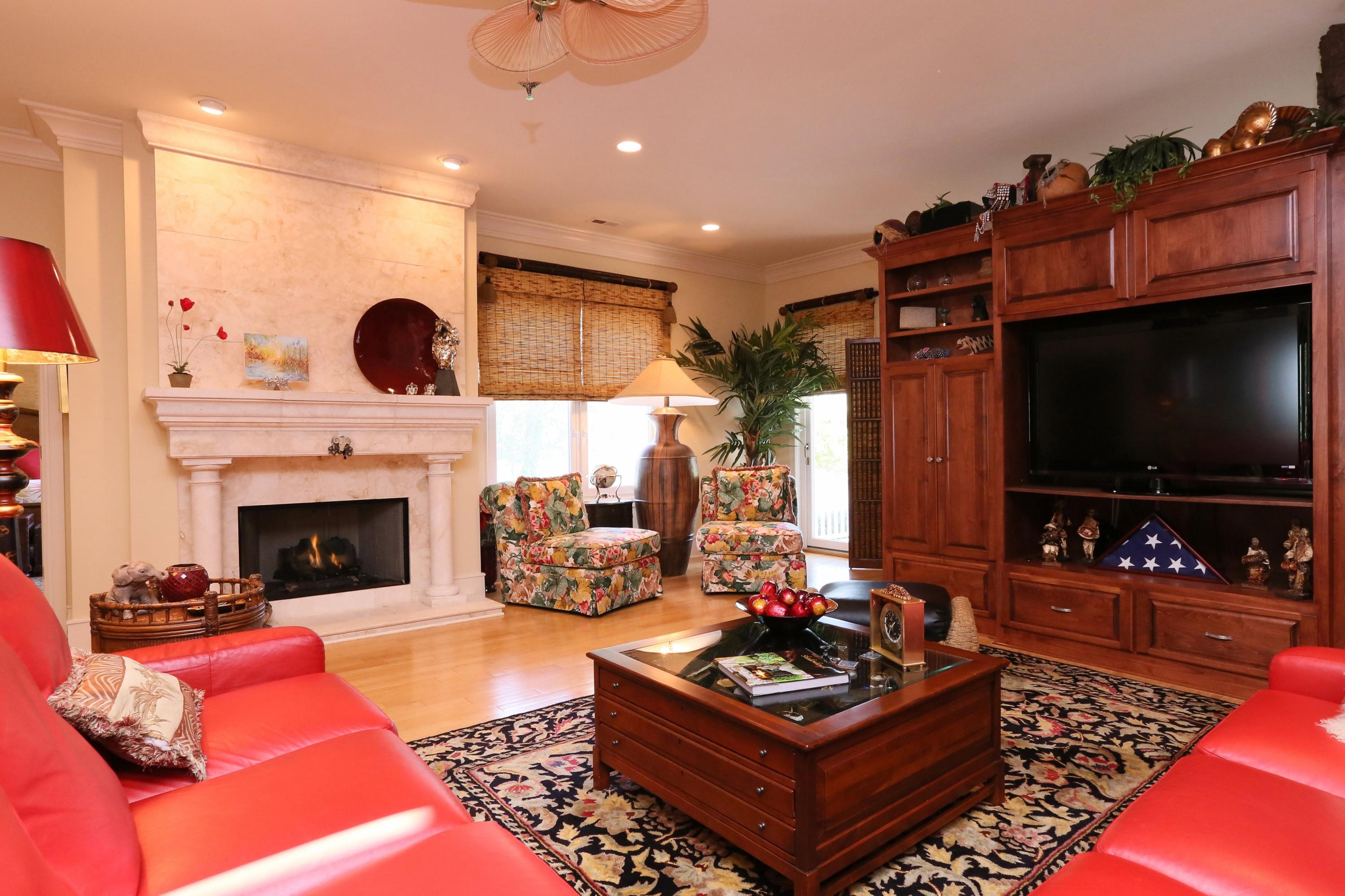 60 Inverrary Road Pinehurst, NC 28374 - Photo 9 of 32 Limestone Fireplace with Gas Logs