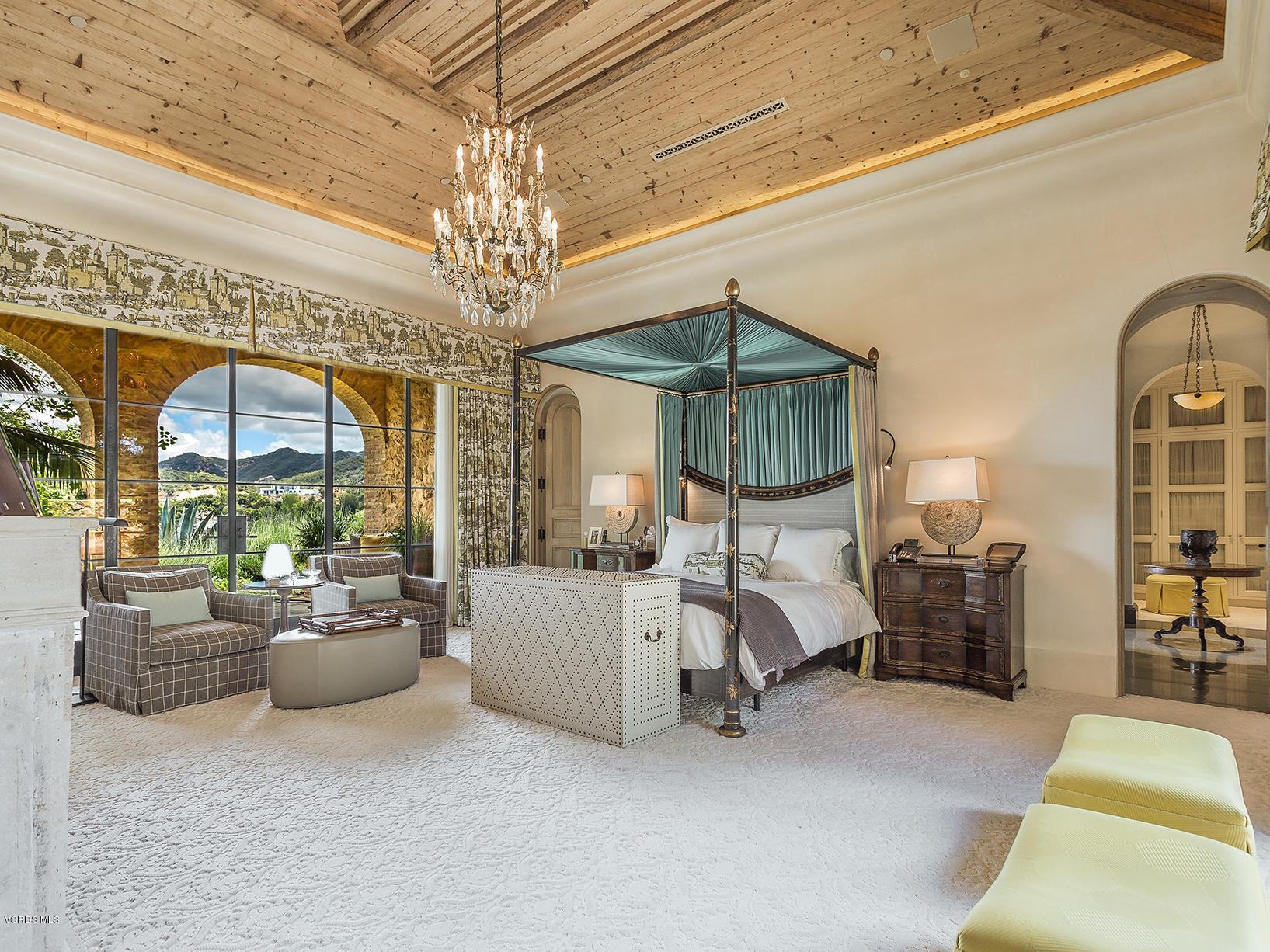 100 West Potrero Road Thousand Oaks, CA 91361 - Photo 24 of 67 a living room with furniture and a chandelier