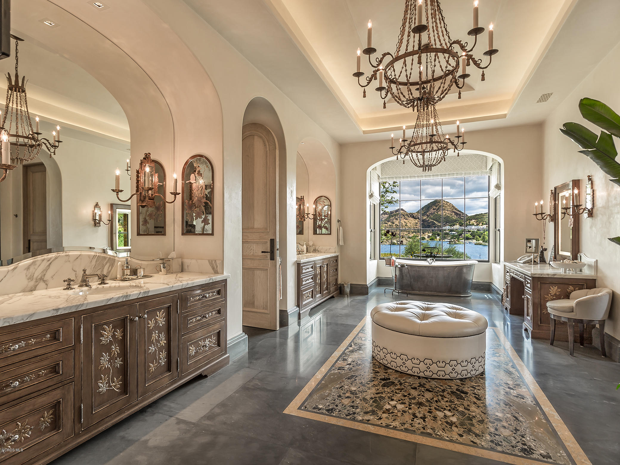100 West Potrero Road Thousand Oaks, CA 91361 - Photo 26 of 67 a living room with furniture and a chandelier