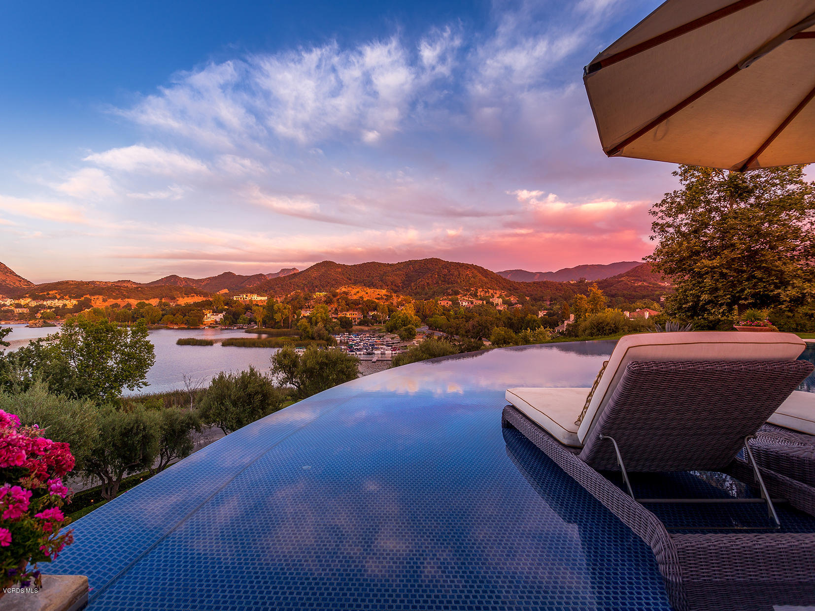 100 West Potrero Road Thousand Oaks, CA 91361 - Photo 60 of 67 a view of swimming pool with outdoor seating and city view