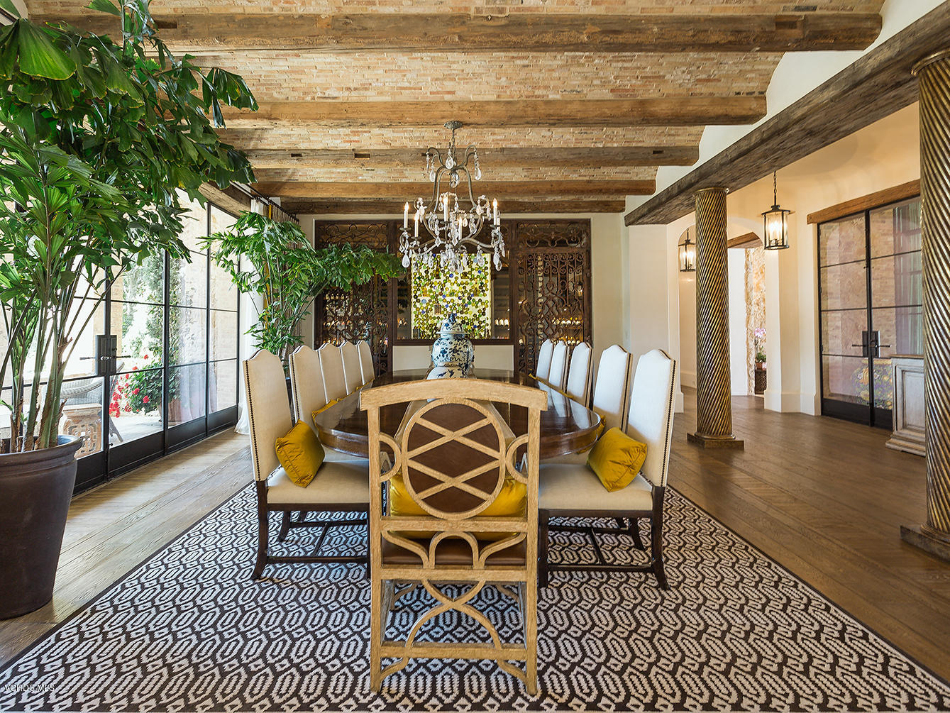 100 West Potrero Road Thousand Oaks, CA 91361 - Photo 10 of 67 a view of a dining room with furniture wooden floor and chandelier