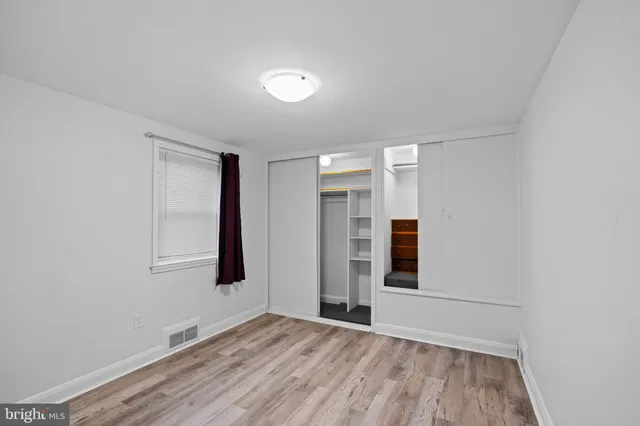 wooden floor and windows in a room