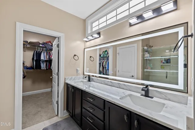 a view of a house with a large window