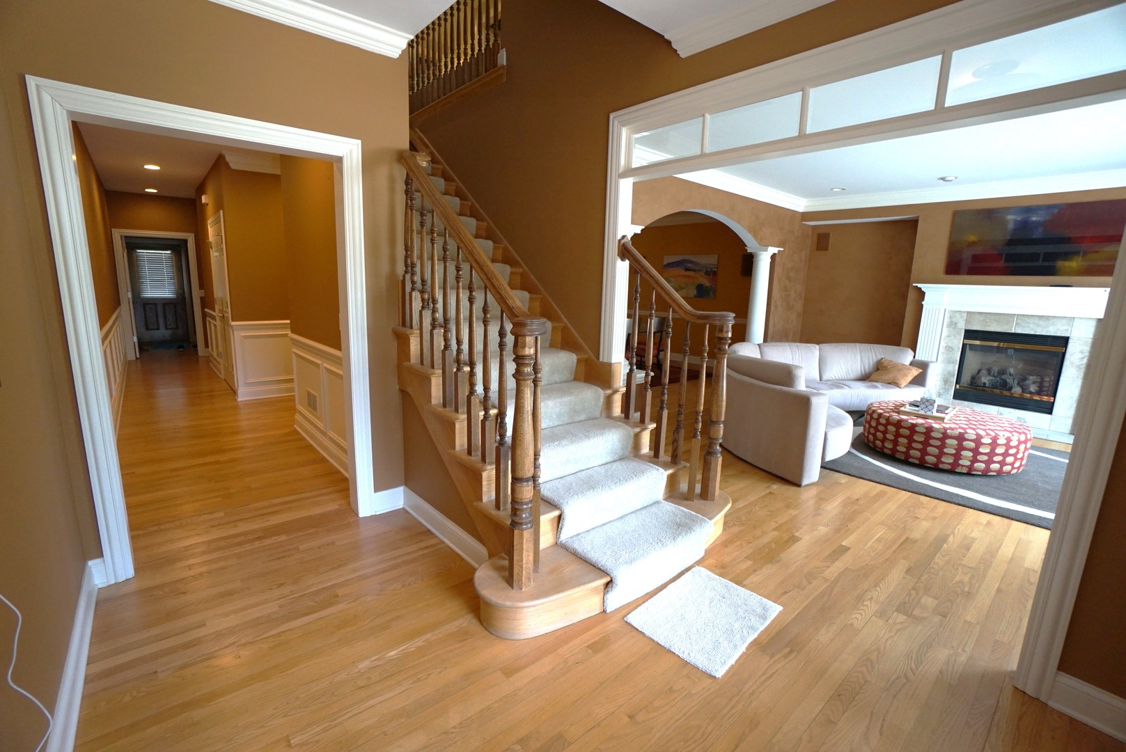 8 North Smith Street Palatine, IL 60067 - Photo 13 of 46 a living room with furniture and a fireplace