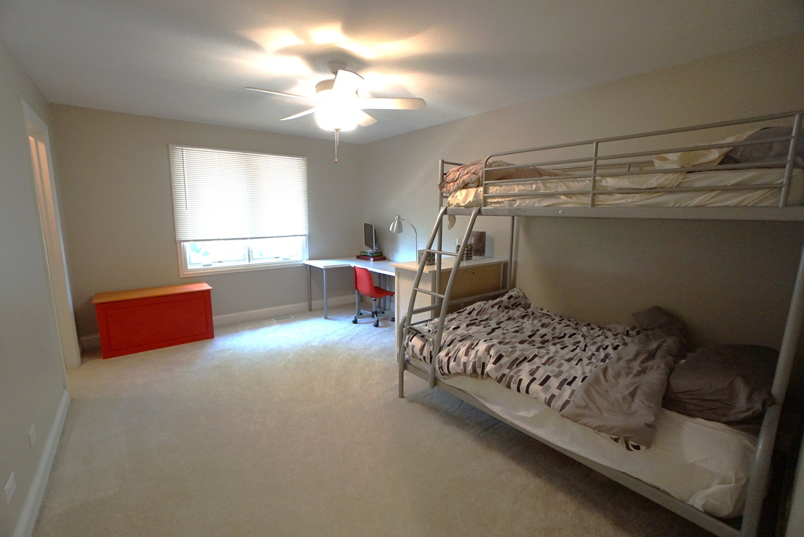 8 North Smith Street Palatine, IL 60067 - Photo 24 of 46 a bedroom with a bed and a chandelier