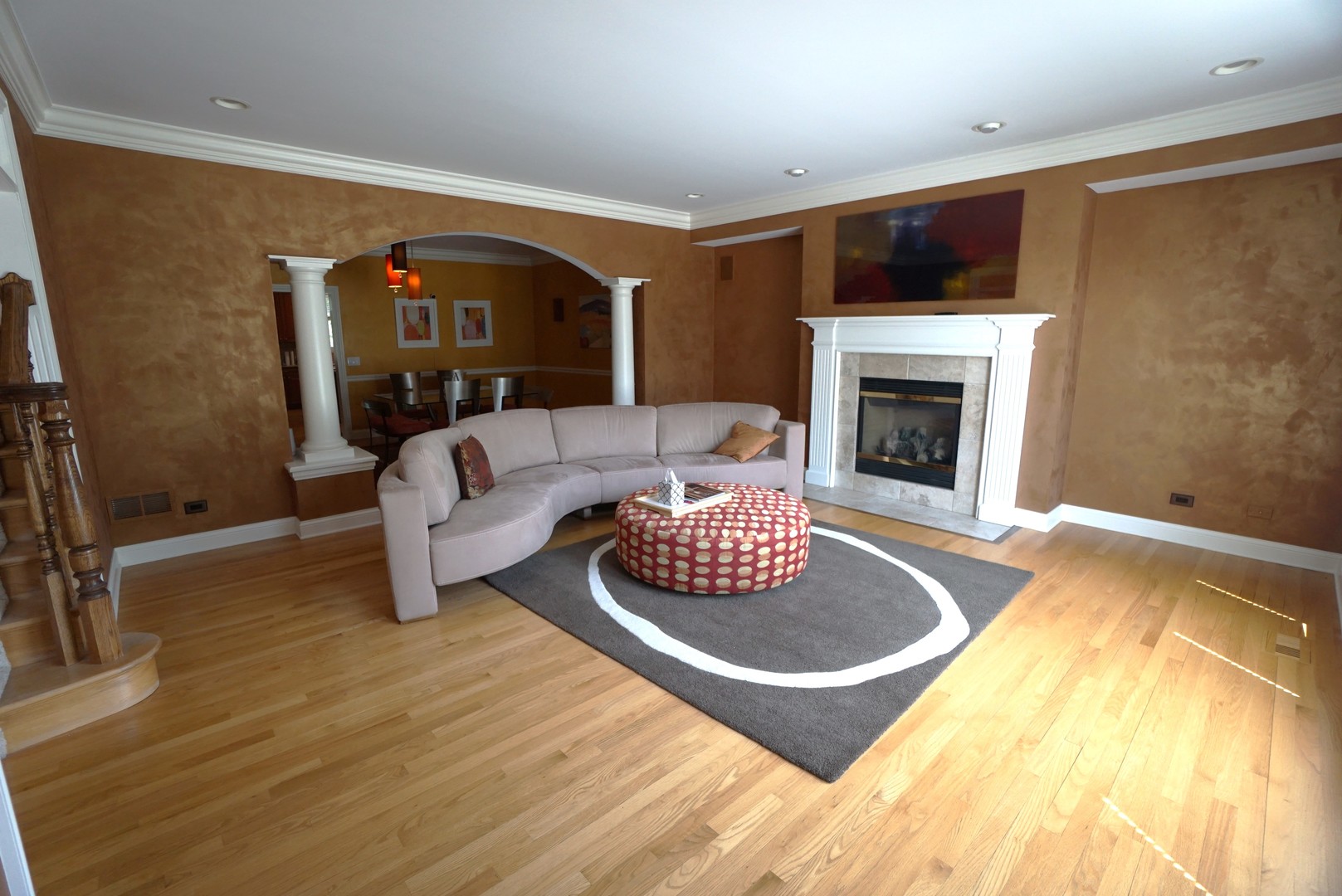 8 North Smith Street Palatine, IL 60067 - Photo 3 of 46 a living room with furniture and a fireplace
