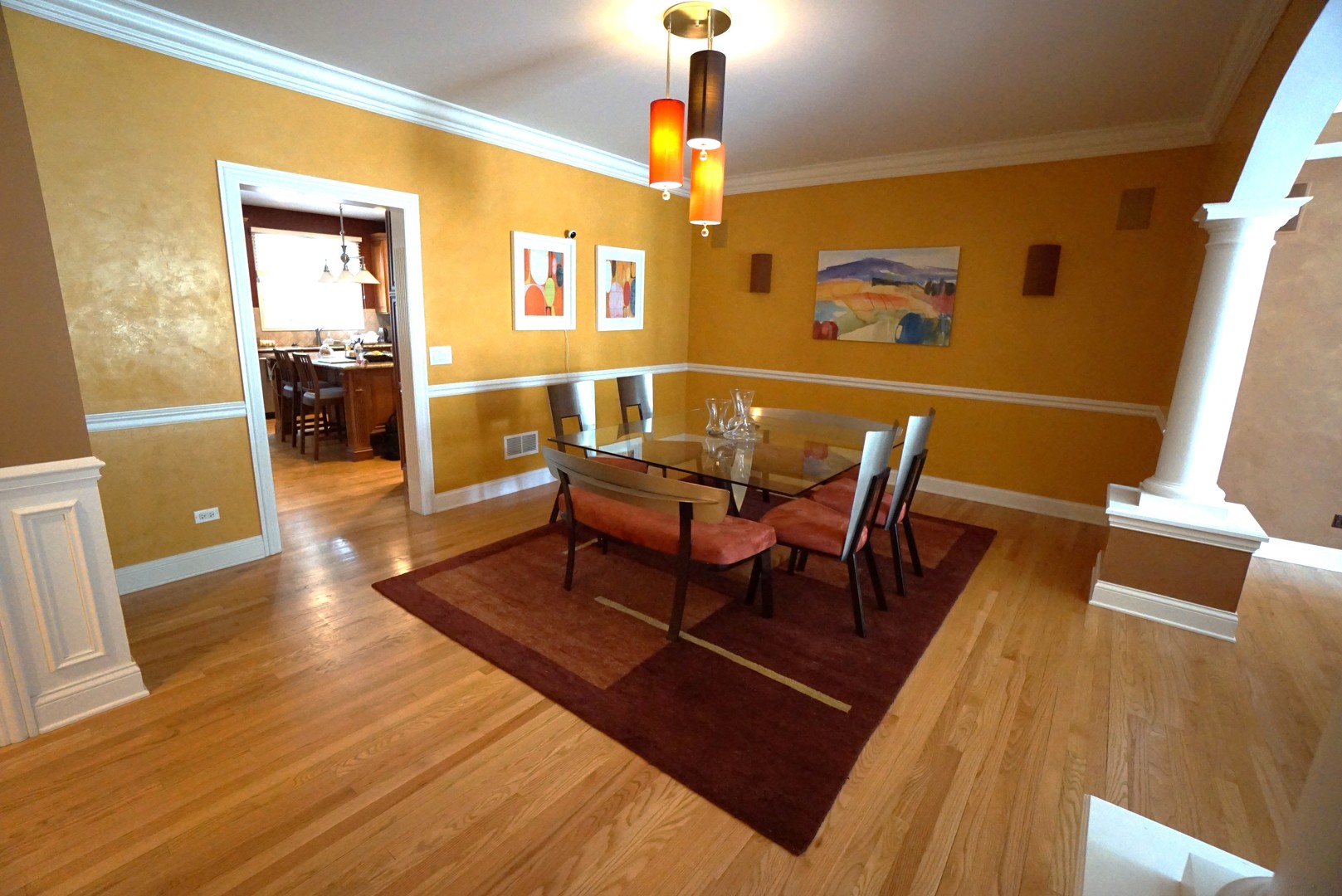 8 North Smith Street Palatine, IL 60067 - Photo 5 of 46 a dining room with furniture and wooden floor