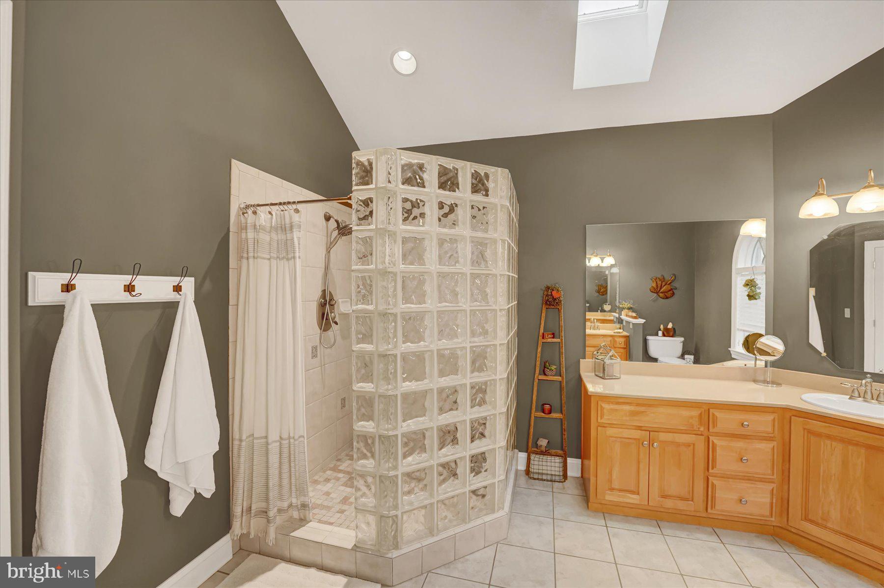 503 Robin Road Bellefonte, PA 16823 - Photo 31 of 72 a spacious bathroom with a double vanity sink a mirror and a shower