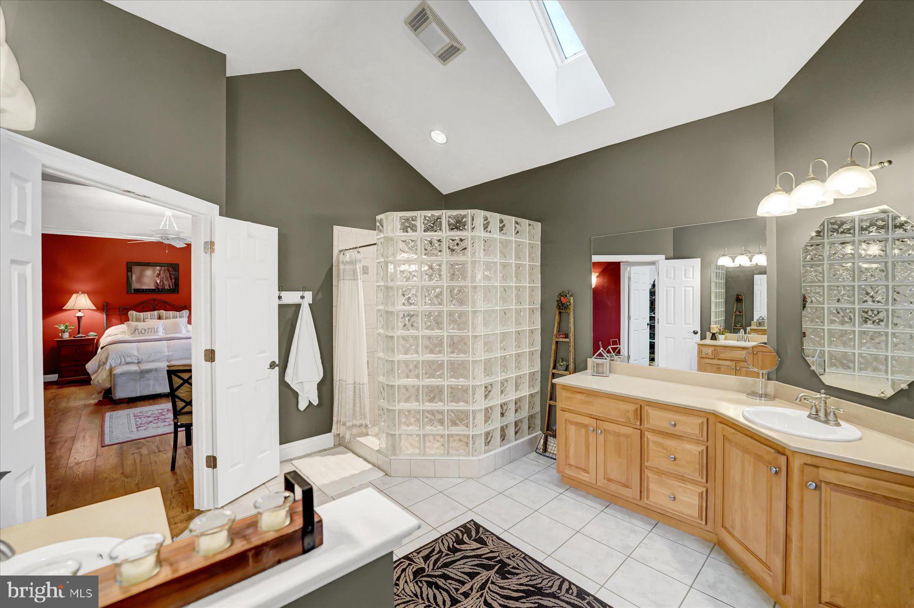 503 Robin Road Bellefonte, PA 16823 - Photo 34 of 72 a bathroom with a sink mirror and shower