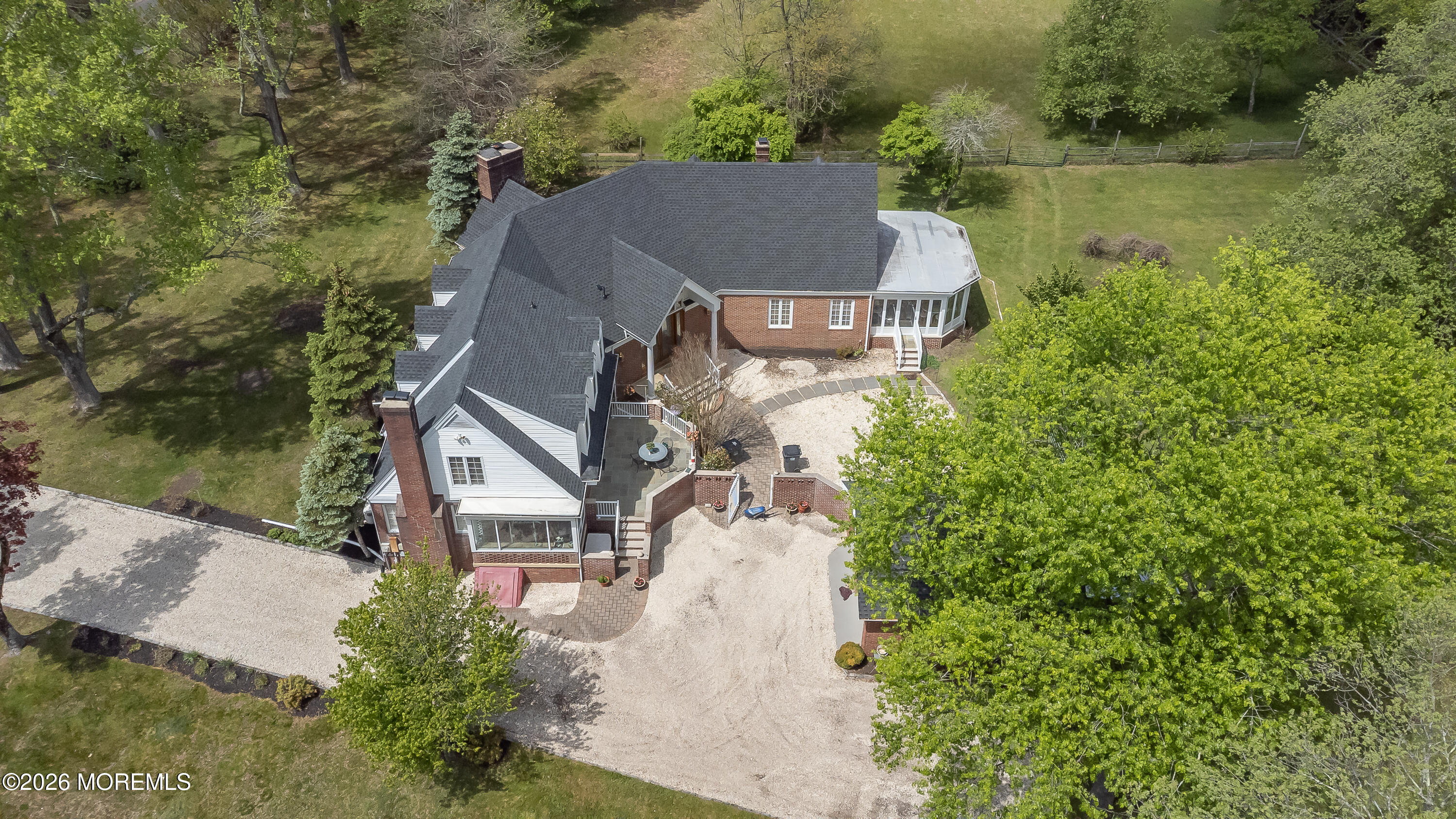 187 Hockhockson Road Colts Neck, NJ 07722 - Photo 50 of 55 an aerial view of a house