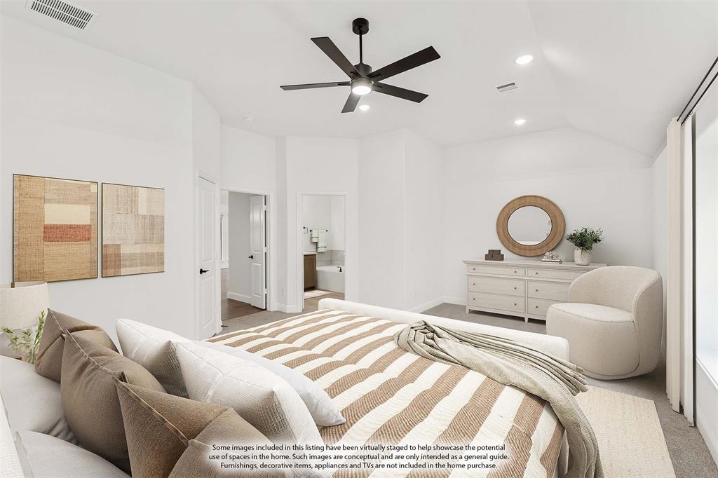 14509 Lovelace Street Pilot Point, TX 76258 - Photo 20 of 35 a bedroom with a bed furniture and a window