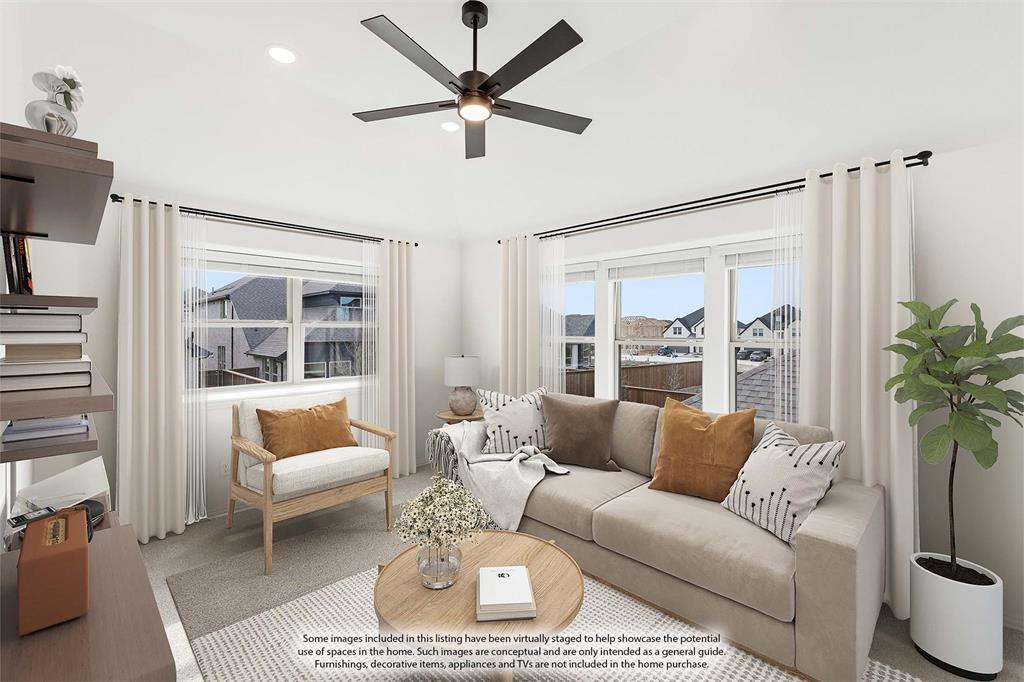 14509 Lovelace Street Pilot Point, TX 76258 - Photo 27 of 35 a living room with furniture and a large window