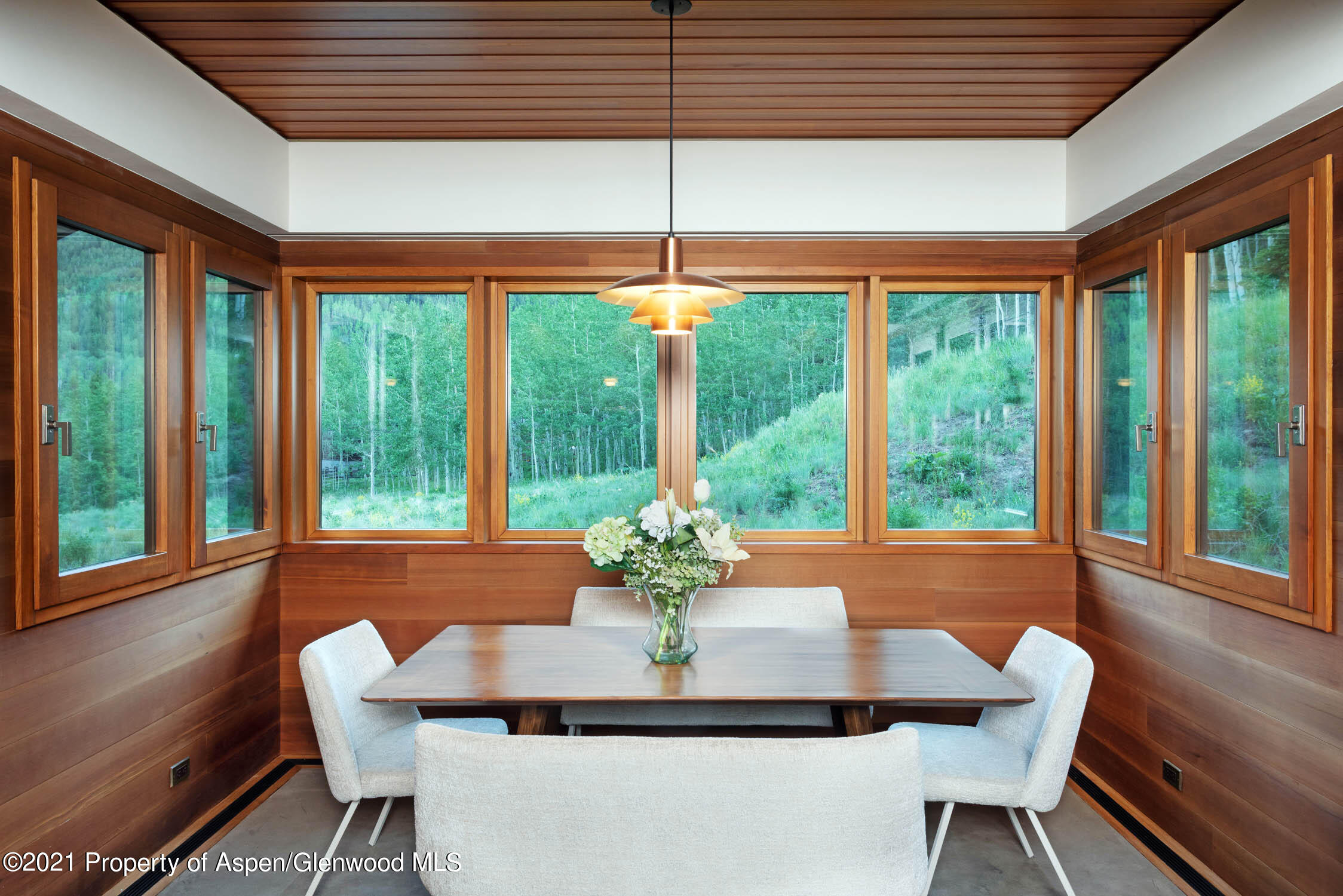 255 Conundrum Creek Road Aspen, CO 81611 - Photo 49 of 70 a dining room with furniture and window