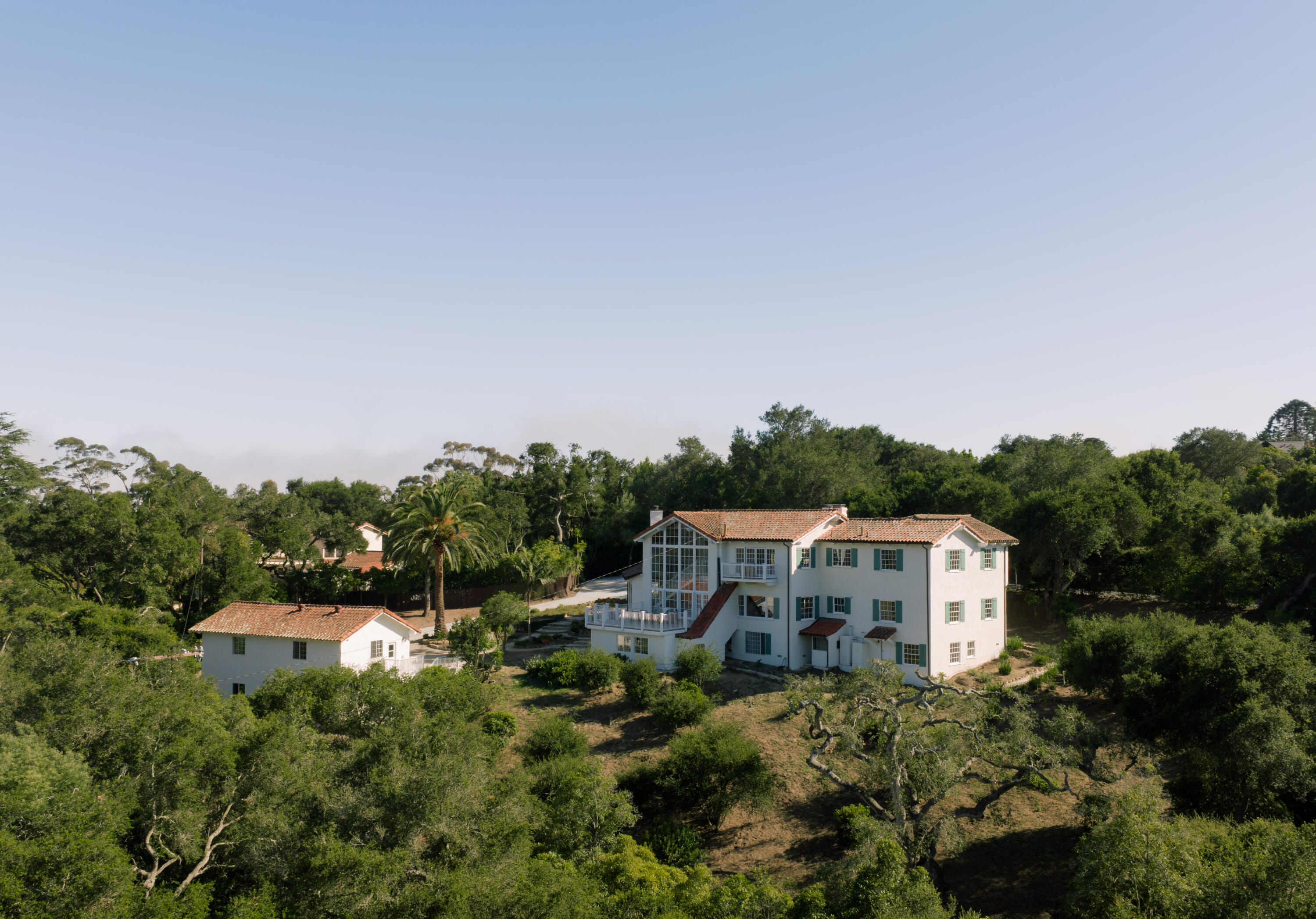939 Arcady Road Santa Barbara, CA 93108 - Photo 25 of 28 a aerial view of a house with yard and outdoor seating