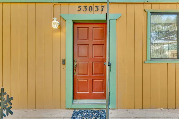a view of front door