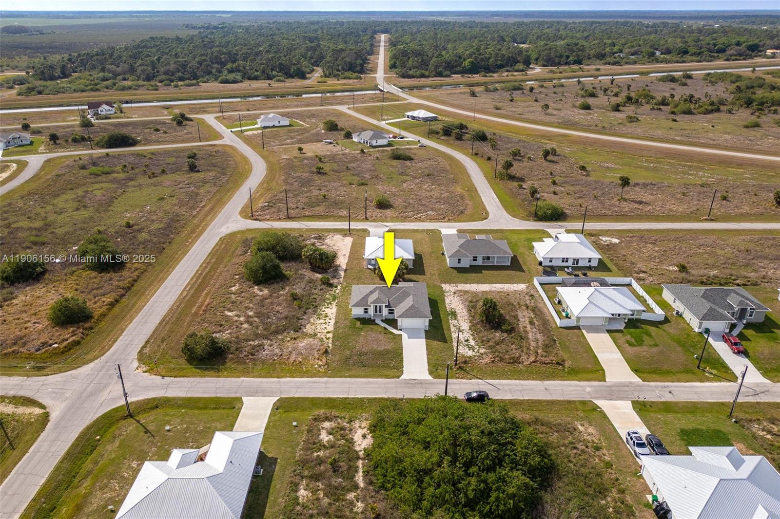 626 Royce Road LaBelle, FL 33935 - Photo 33 of 40 an aerial view of residential houses with outdoor space
